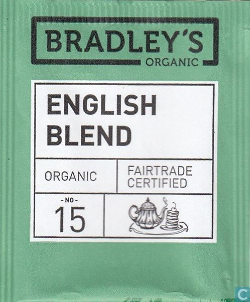 Billede af Bradley's Te breve English Blend Økologisk.<br/>100 breve.