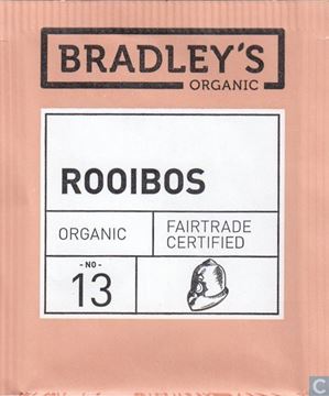 Billede af Bradley's Te breve Rooibos te<br/> Økologisk.<br/>100 breve.