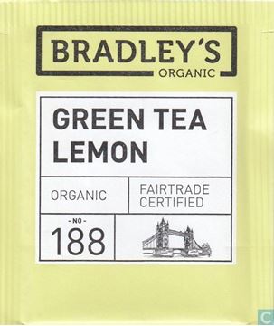 Billede af Bradley's Te breve Grøn te m/Citron<br/> Økologisk.<br/>100 breve.