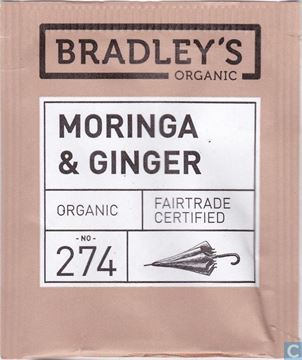 Vis detaljer for Bradley's Te breve Moringa<br/>m/ Ingefær te Økologisk.<br/>100 breve. Billede af Bradley's Te breve Moringa<br/>m/ Ingefær te Økologisk.<br/>100 breve.